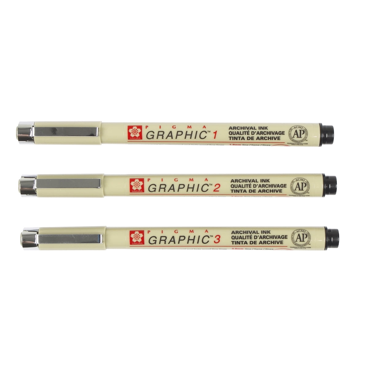 Pigma Graphic Black Pen Set, 12 Packs: 3 ct. (36 total)