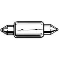 thumbnail image 2 of Perko 0072DP1CLR 24V 10 Watt Double Ended Festoon Bulb - 3/8", 2 of 3