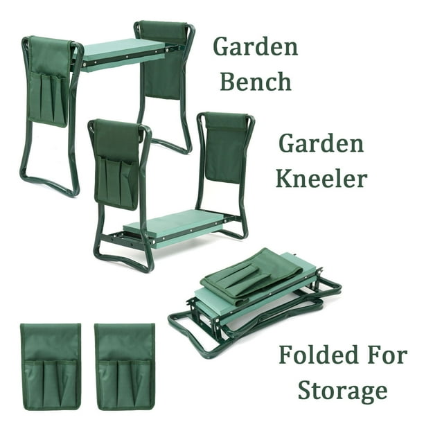 Foldable Gardening Kneeler Seat Stool, EVA Soft Foam ...