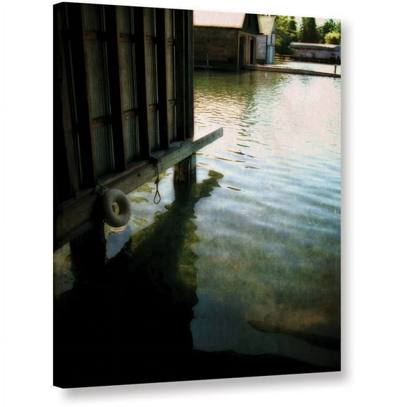 ArtWall Kevin Calkins "Boathouse Reflections" Gallery-Wrapped Canvas