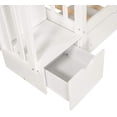 thumbnail image 6 of Harper & Bright Designs Full over Full Bunk Bed Frame for Bedroom with 6 Drawers, White, 6 of 8