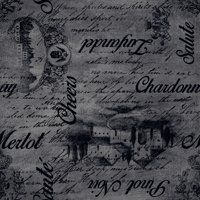 Blank Quilting Vineyard Valley Noir Chateau Script