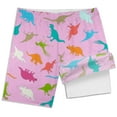 thumbnail image 4 of MEZZALL Boys Shark Printed Swimming Shorts With Lace Up High Waisted Loose Casual Swim Trunks Summer Beach Vacation Pool 8Y Cute Baby Wear, 4 of 5