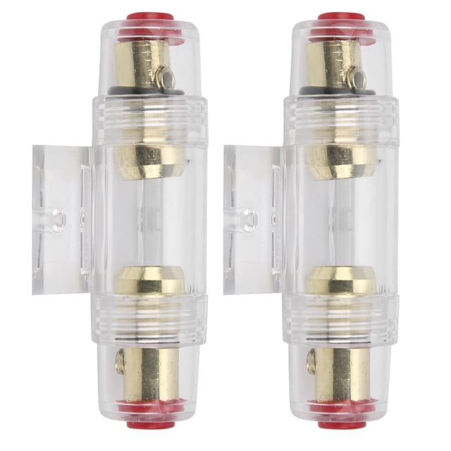 Portafusibles De Cobre Agu 2 Uds. Portafusibles AGU De Audio Para Coche Con Portafusibles 60A 80A Para Cable De Calibre 4 6 8 12-24V ANGGREK Otros Vehículos