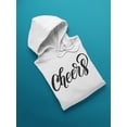 thumbnail image 3 of Cheers Slogan Hoodie Women -Image by Shutterstock, Female x-Large, 3 of 4