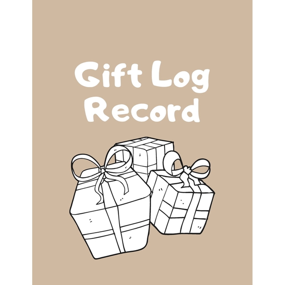 Gift Log Record Gift Record Keeper. Recorder, Registry, Organizer