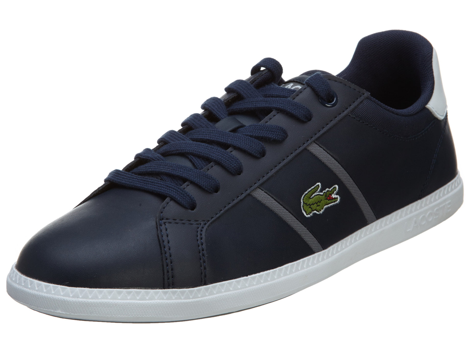 lacoste navy blue shoes