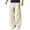(New7)Khaki, variant on Men's Trendy Parachute Pants Plus Size Loose Fit Drawstring Cargo Trousers Y2K Techwear Streetwear Bottoms for Fall Winter