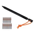 thumbnail image 2 of Stake Pegs Tent Stakes V Shape Heavy Duty Tent Peg With Ropes For Outdoor Camping Tent Accessories Black, 2 of 8