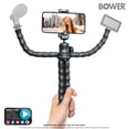 thumbnail image 5 of Bower 14- inch Grappling Vlogging Flexible Tripod with Ball Head for Content Creation; Black, 5 of 11