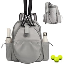 Tennis Backpack for Women & Men, 27 Inch Racket Compartment Holds 2 Tennis/Pickleball Rackets, 14L Multi-Functional Sports Bag with 6 Pockets, Waterproof Oxford Gym Bag for Travel or School