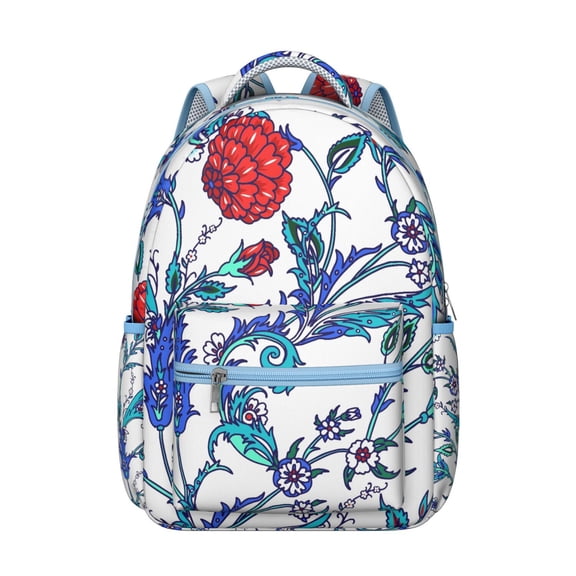 Ethnic Paisley Ornament Daypack - Lightweight & Organized Storage for Teens
