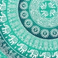 thumbnail image 3 of See Green Mandala Tapestry Indian Wall Hanging Decor Bohemian Hippie Queen Bedspread Throw Elephant Tapestries Online, 3 of 3