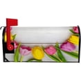 thumbnail image 5 of Coolnut Mailbox Covers Magnetic Oversize Colorful Tulip Flowers Arranged On Wood Seasonal Mail Wraps for Home Outdoor Decor, 25.4"x20.78", 5 of 5