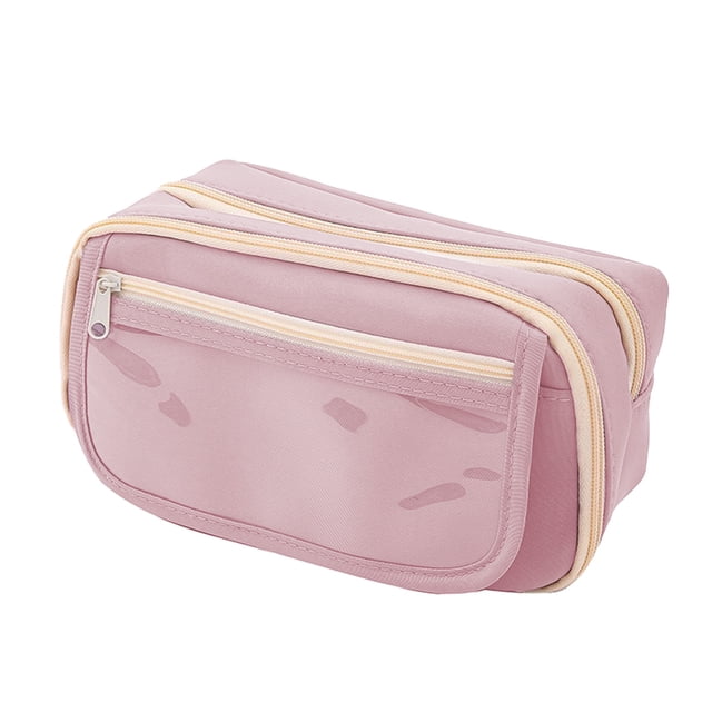 Estuche de Lápiz para Niñas Estuche de Lápiz de Gran Capacidad con Cremallera, Abierto, Adecuado para Estudiantes, Niñas, Niños Y Adultos para Almacenar en las Oficinas de la Escuela Bolígrafos para L