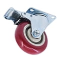 thumbnail image 2 of LABLT Juego de 4 Piezas de Ruedas Silenciosas Giratorias 360° de 4 Pulgadas con Placa Superior y Rodamientos de Bolas Dobles Para su uso en Carros Armarios Estanterías y Otros Equipos Multiescenario, 2 of 6