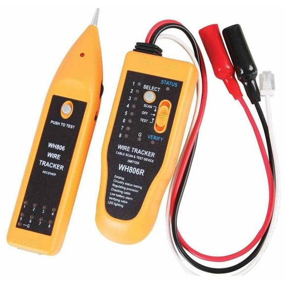 TENMA - Network Cable Tester and Tracker for Cat5e, Cat6e and Telephone Wire