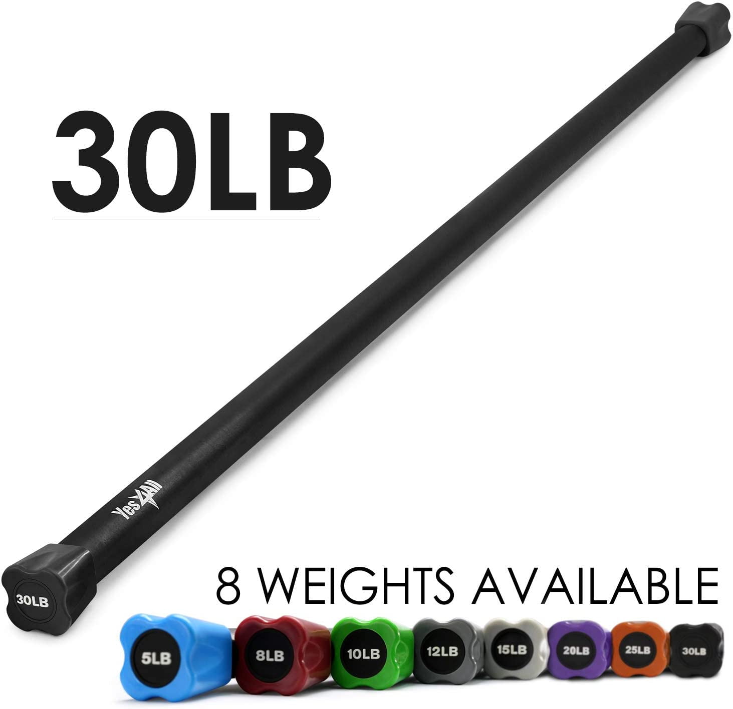 Yes4all weighted outlet bar 30 lbs