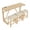 Light Oak, variant on GZXS 4-Piece Bar Table Set with Charging Station, 59" Long Table with 3 Linen Stools, Solid Wood Frame, Space-Saving Design for Kitchen, Living Room & Small Apartments (Light Oak)