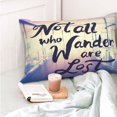 thumbnail image 6 of Disketp Pillow Covers Not All Those Who Wander Are Lost Pattern Throw Pillow Case Cushion Covers,Cushion For Bedroom,Couch,Home-16"X24", 6 of 9