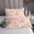 thumbnail image 3 of Erosebridal Purple Cloud Coverlet Set Twin, Cartoon Rainbow Bedding Set, Sun Star Room Decor, 3 of 5