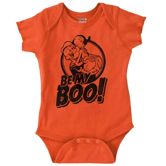 Popeye Olive Oyl Cartoon Cute My Boo Romper Boys or Girls Infant Baby Brisco Brands NB