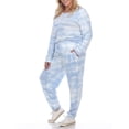 thumbnail image 2 of White Mark Women's Plus Size 2 Piece Lounge Set, 2 of 4