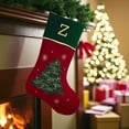 thumbnail image 3 of Personalization Mall Traditional Tree Embroidered Initial Christmas Stockings, 3 of 7