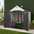 thumbnail image 6 of Suncast Vista 7 ft. x 4 ft. Resin Vertical Peak Storage Shed with Floor Kit, 6 of 10