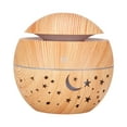 thumbnail image 2 of TUOBARR Star Sky Wood Grain Hoow Star Humidifier Colorful Translucent Mini Portable 130ML Aromatherapy Macne, 2 of 5