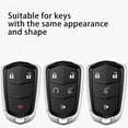 thumbnail image 2 of HUGFEGWE TPU Key Fob Cover Compatible with Cadillac Escalade, CTS, SRX, XT4,XT5, ATS, STS, and XD6 CT6 XT5 Smart Key-- Full Protection Key Shell Fit for Cadillac Keyless Entry Remote CA919-118376, 2 of 5