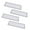 White, variant on Wear Resistant Magnetic Floor Register Vent Cover, Set of 4 PVC Vent Mesh Filter Screen for Wall, Ceiling, and Home Vent