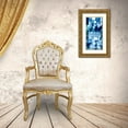 thumbnail image 3 of Carrigan, Kate 18x32 Gold Ornate Wood Framed with Double Matting Museum Art Print Titled - Brilliant Blue Triptych II, 3 of 4