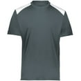 thumbnail image 2 of Holloway 223501.99D.3XL Momentum Team T-Shirt, Iron & White - 3XL, 2 of 5