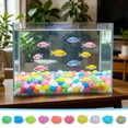thumbnail image 7 of Summercome 200 pcs Glow Pebbles, Glowing Rocks for Outdoor Decor, Garden Lawn Yard, Aquarium, Walkway, Fish Tank, Pathway, Luminous Pebbles Powered by Light or Solar, Purple, 7 of 7