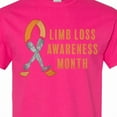 thumbnail image 4 of Inktastic Limb Loss Awareness Prosthetic Leg and Arm Orange Ribbon T-Shirt, 4 of 5