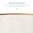 thumbnail image 4 of Best Choice Products 47.5x27.25in 3-Panel Steel Mesh Fireplace Screen, Spark Guard w/ Rustic Worn Finish - Antique Gold, 4 of 8