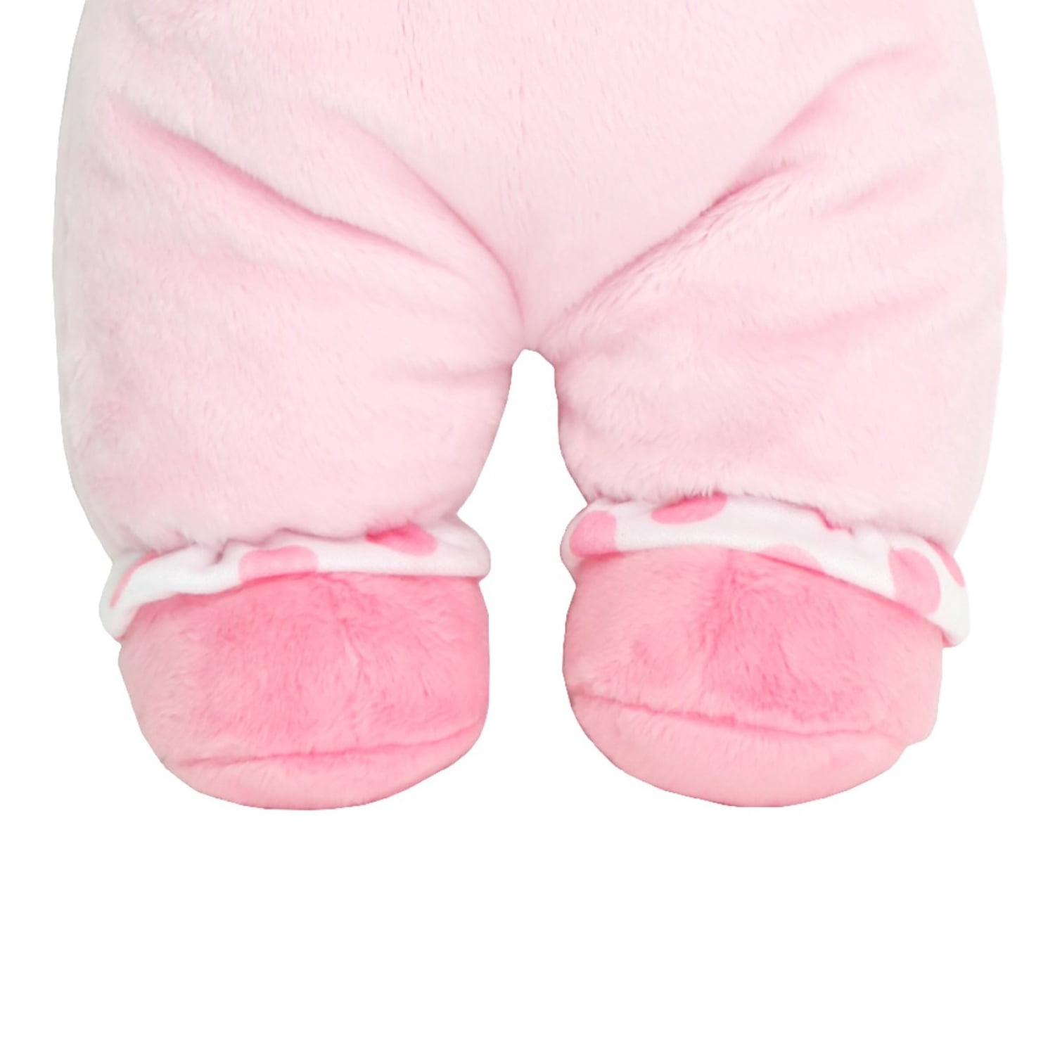 JC Toys Lil' Hugs Baby's First Soft Doll, Vinyl Face, Pastel Outfits with Rattle, 12" Asian