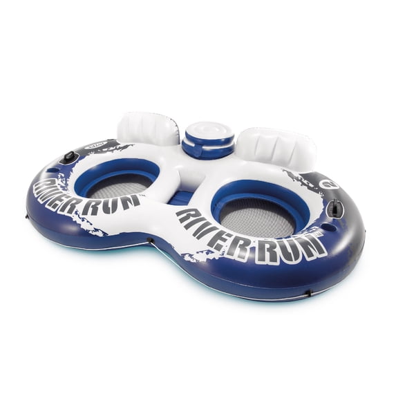Open Box Intex River Run 2 Person Inflatable Tube Raft Float with Cooler