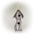 thumbnail image 3 of Alpine Corporation 8" x 17" Hanging Swirly Vintage Wood Birdhouse, White, 3 of 12