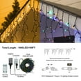 thumbnail image 2 of EIGTHTAIL Guirlande Lumineuse de Noël 105 Pieds Extérieure 1000 LED Guirlande Lumineuse Intérieure à Brancher pour Chambre 8 Modes Guirlande Lumineuse avec Télécommande pour Mariage Extérieur Maison Cheminée, 2 of 6