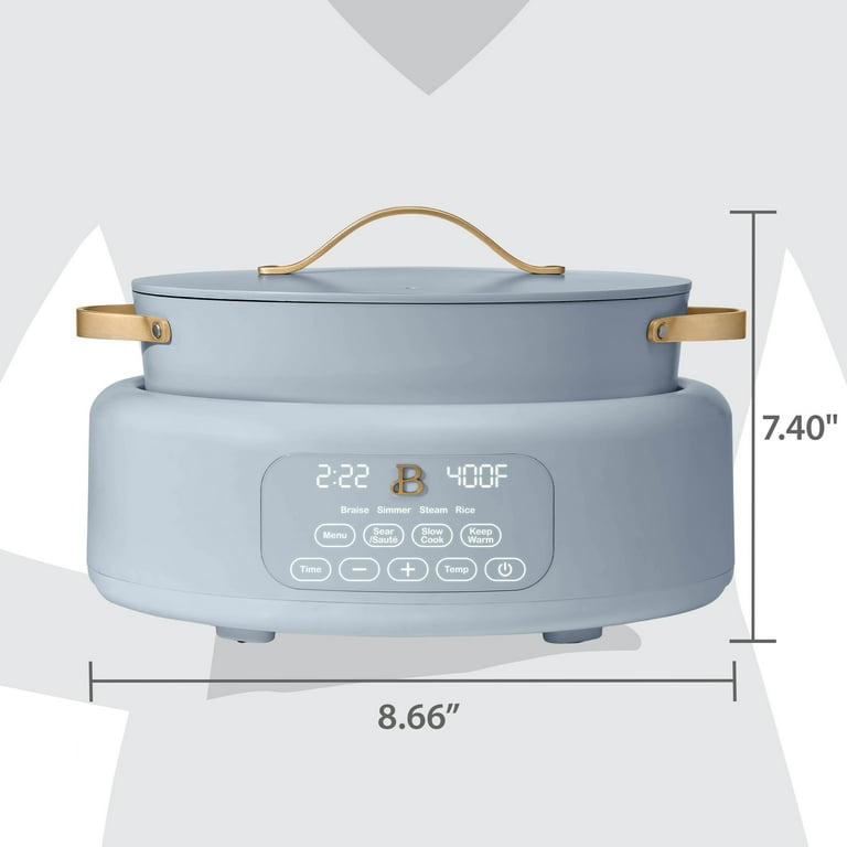 Beautiful 10 in 1 6 Qt Electric Multi Cooker Cornflower Blue by Drew Barrymore