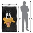 thumbnail image 5 of Looney Tunes Blanket, 36"x58", Daffy Face Silky Touch Super Soft Throw, 5 of 6