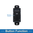 thumbnail image 3 of Interruptor de ventana eléctrica Unique Bargains para Kia Forte 2011-2012 No. 935801X000 Interruptor de control de ventana ABS Negro Lado Trasero Izquierdo Derecho, 3 of 7
