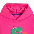 thumbnail image 5 of Zuwimk Toddler Boy And Girls Clothes Long Sleeve Hooded Pullover Graphic Print Sweatshirt + Pants 2pcs Fall Winter Outfit Set(T026-Hot Pink), 5 of 5