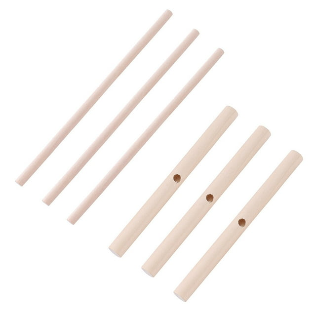 Pack of 3 T-shape Wood Cooking Spatula Spreader Handmade Pancake Maker Chinese Crepe Tools Kitchen Pie Batter Sticks Kit Household Restaurant