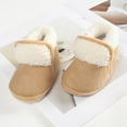 thumbnail image 5 of Unisex Newborn Baby Cotton Booties Non-Slip Sole for Toddler Boys Girls Infant Winter Warm Fleece Cozy Pure Color Shoes, 5 of 9