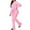 Pink, variant on ibuvkizy Two Piece Sets for Women!Women's Fall/Winter Padded Sweatshirt Hoodie Sports Casual Drawstring Stacked Pants Set Long Sleeve Hooded Suit Black,M