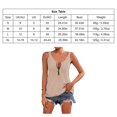 thumbnail image 4 of Camiseta sin mangas para mujer cómoda camiseta sin mangas de color puro transpirable para vacaciones Fugacal Otros, 4 of 5