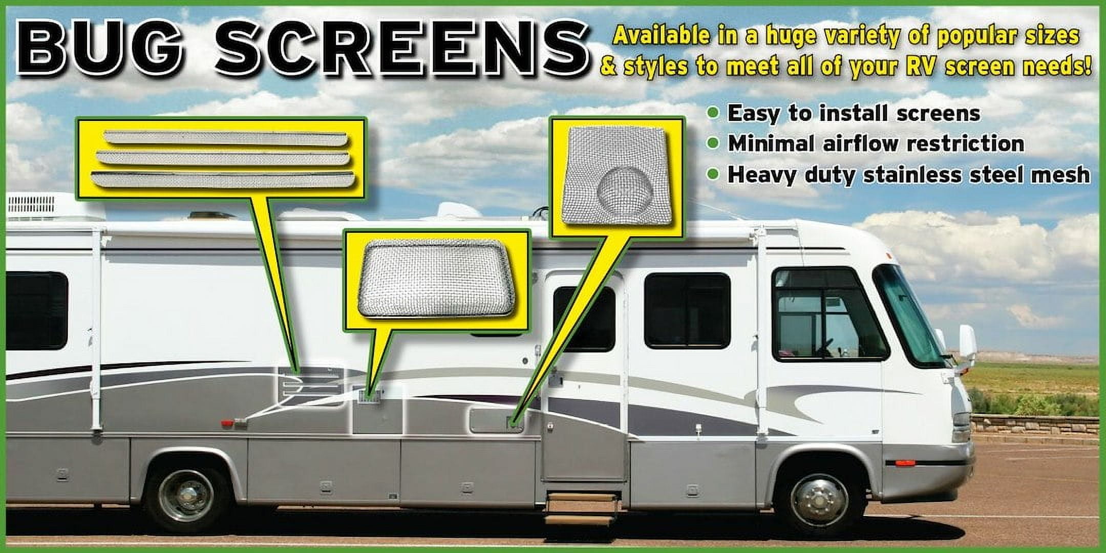 Valterra A10-1330VP Stainless Steel Bug Screen for RV Stove Vent & Fits Louver Style Models: Atwood, Wedgewood, Magic Chef & Suburban